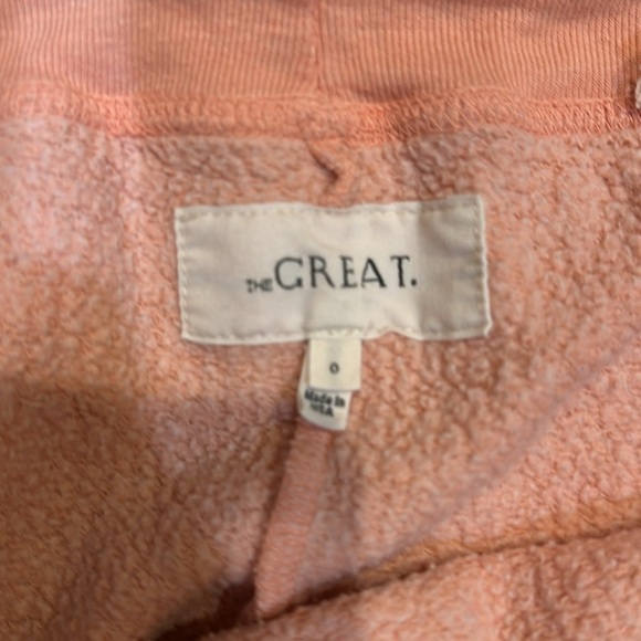 The Great Peach French Terry Fleece Joggers Sweatpants 0/XS - Picture 3 of 7